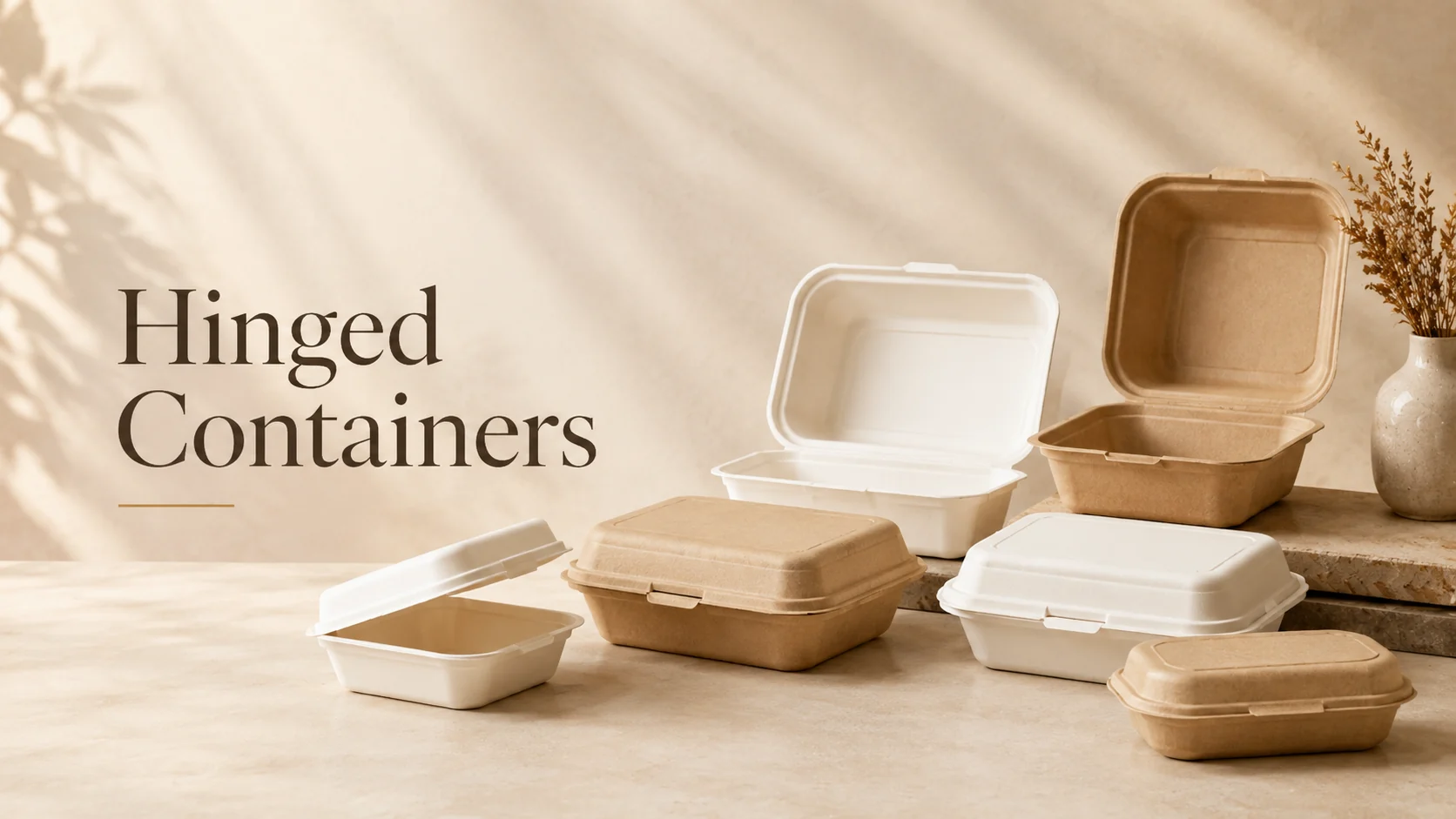 Bagasse Clamshell Containers Wholesale