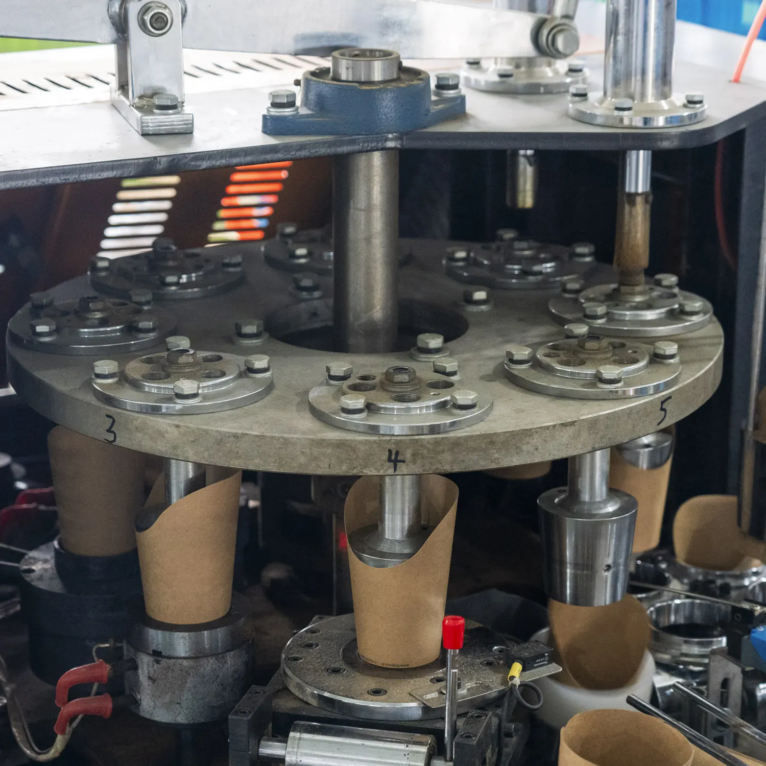 Paper cup forming machine