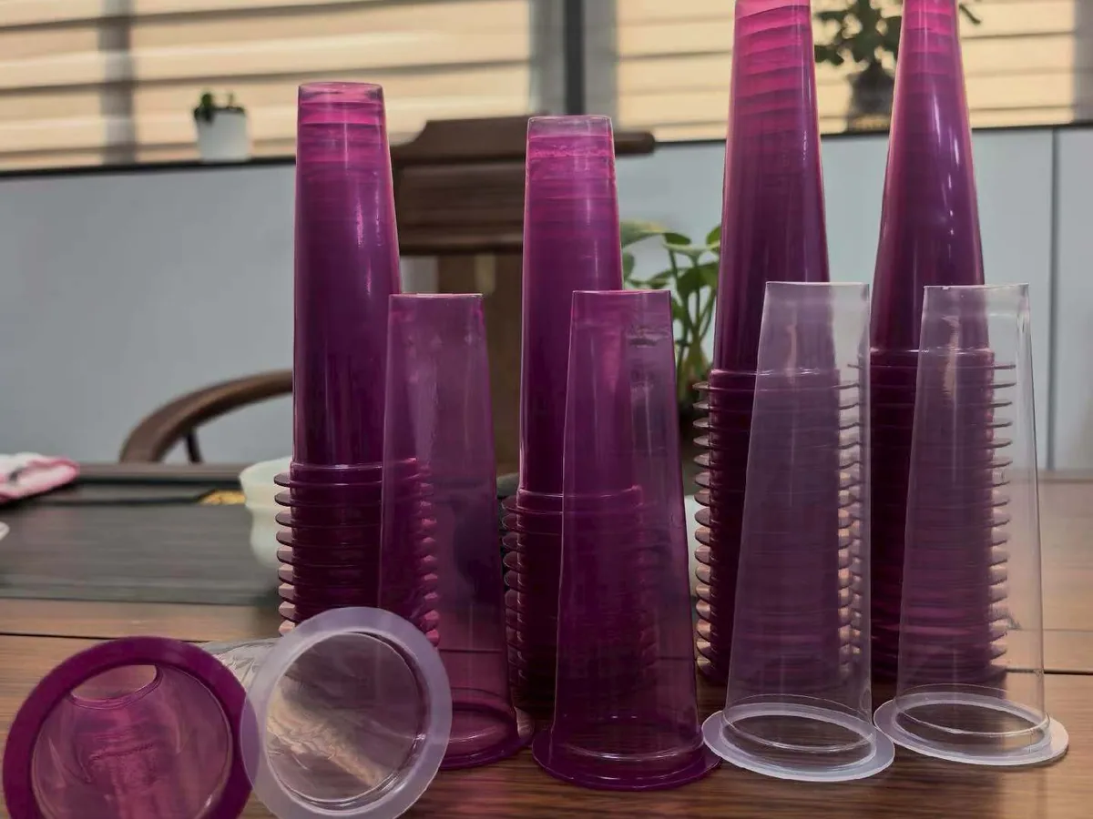 Colored Cup Size Range real product sample