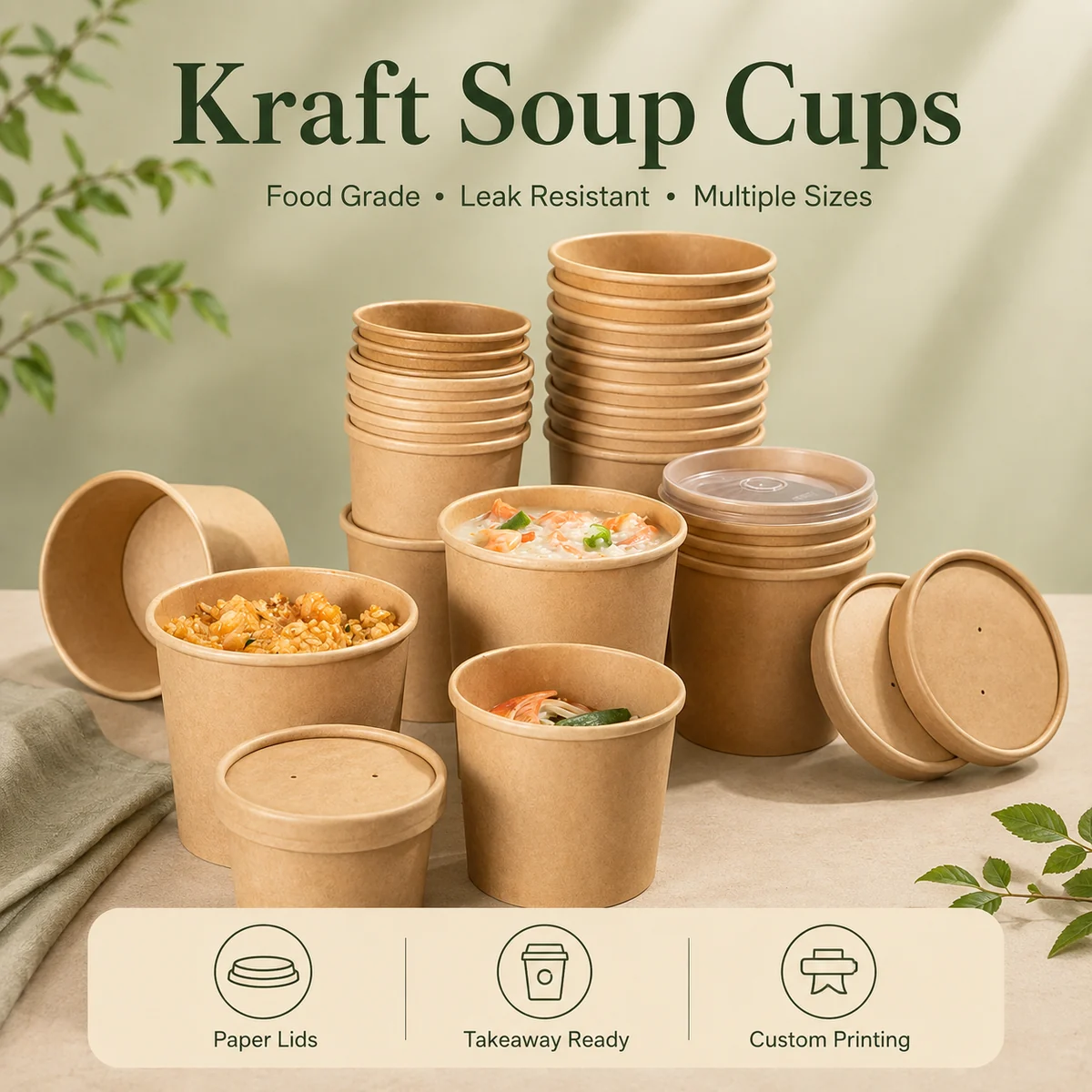 Kraft Soup Cups with Lids product photo