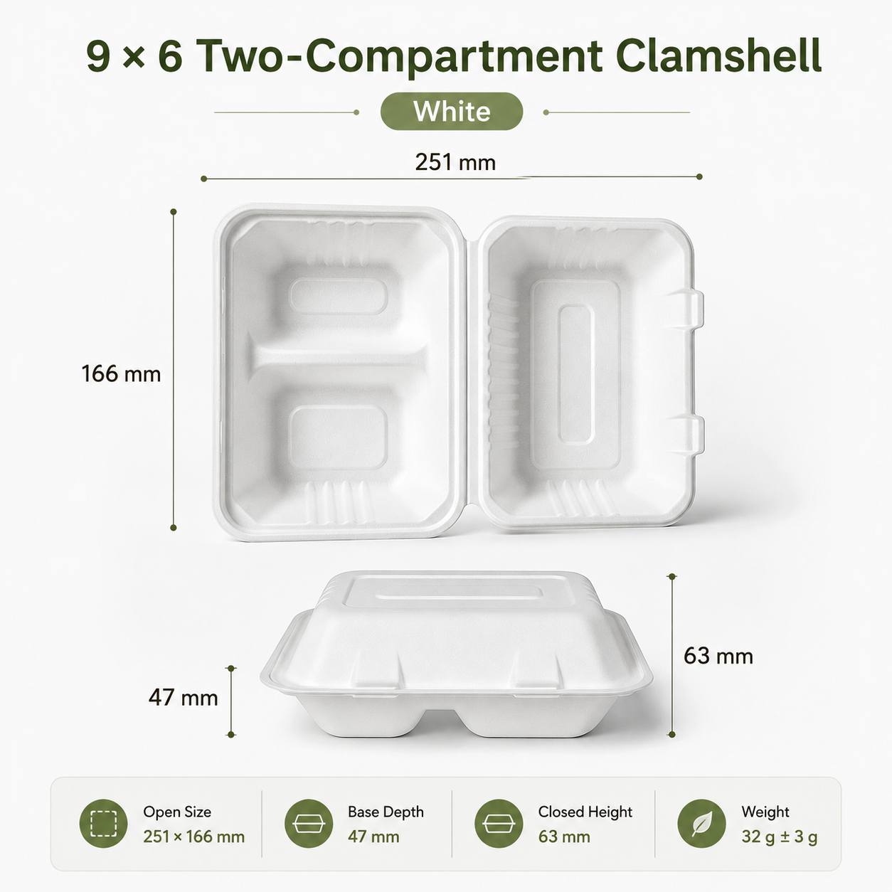 Hinged Food Container 05 from ECONOVAPACK