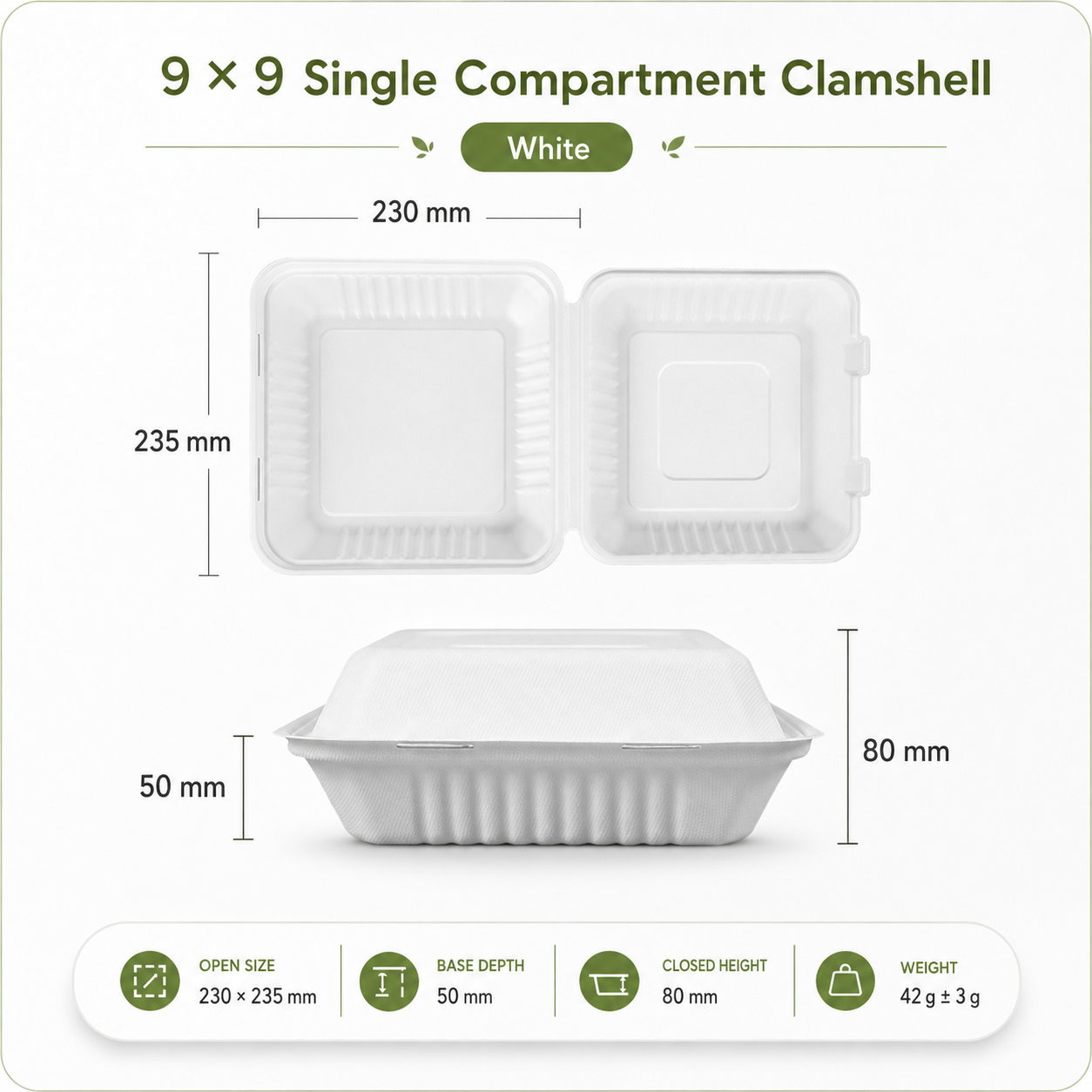 Hinged Food Container 07 food packaging product photo