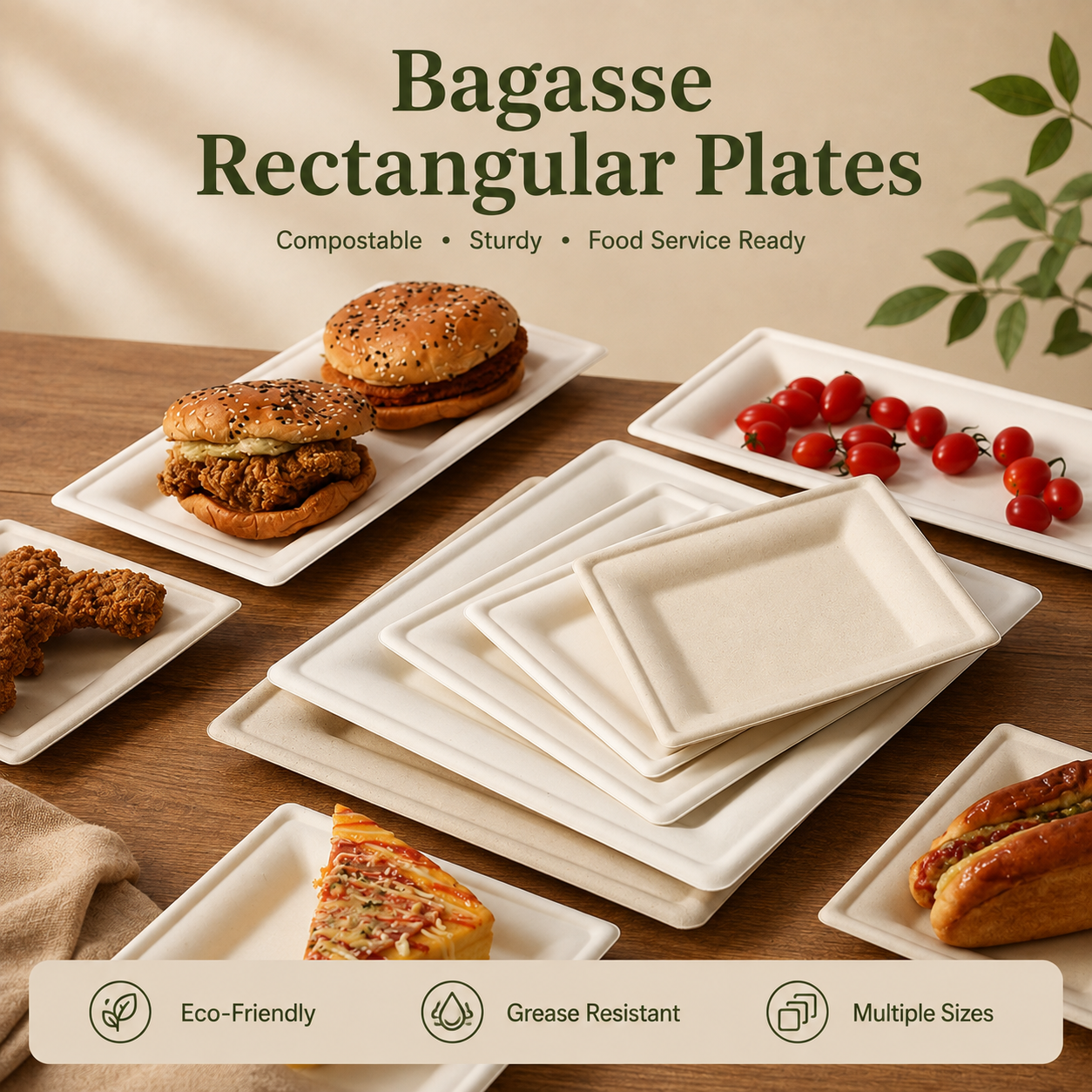 Plate and Tray 02 food packaging product photo