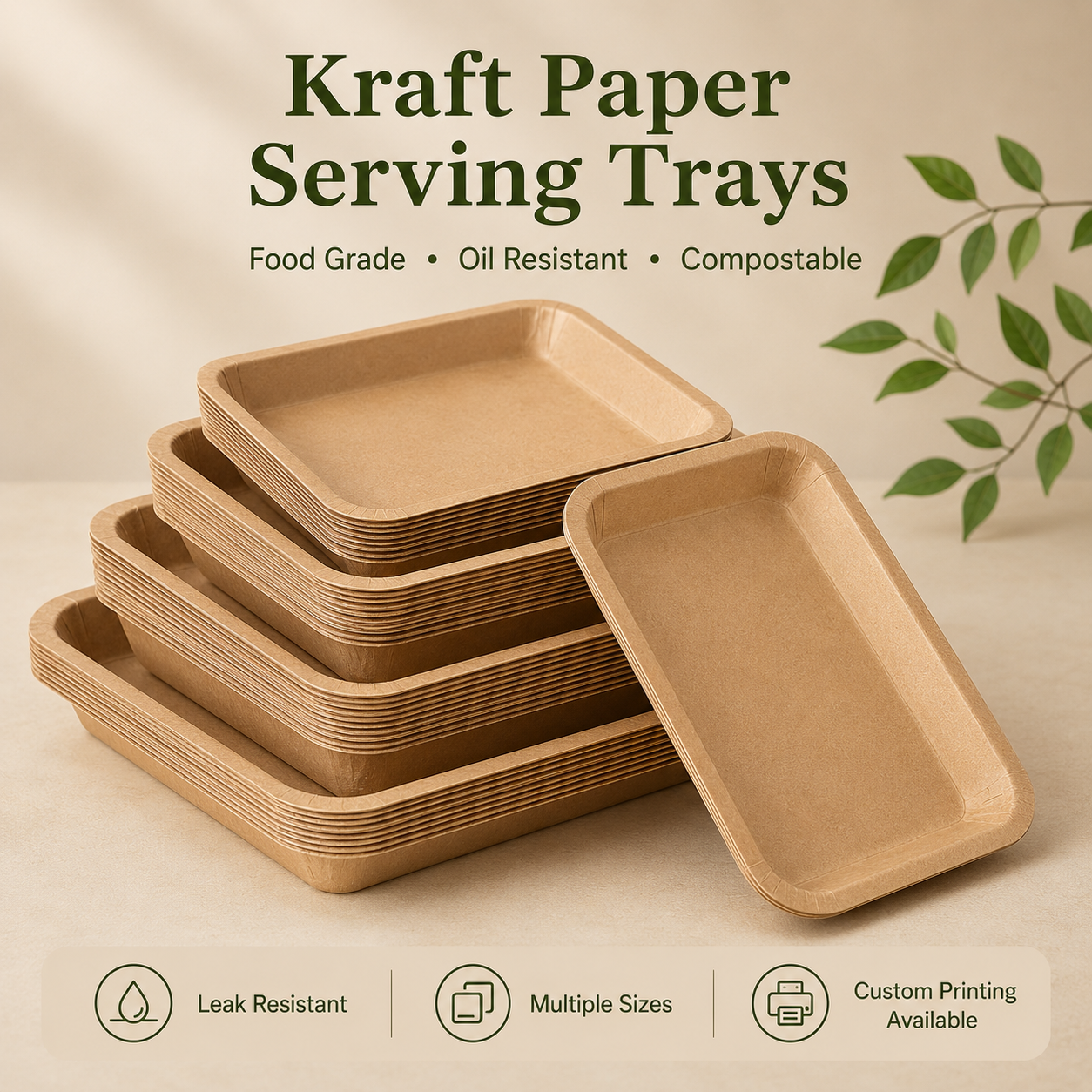 Plate and Tray 06 food packaging product photo