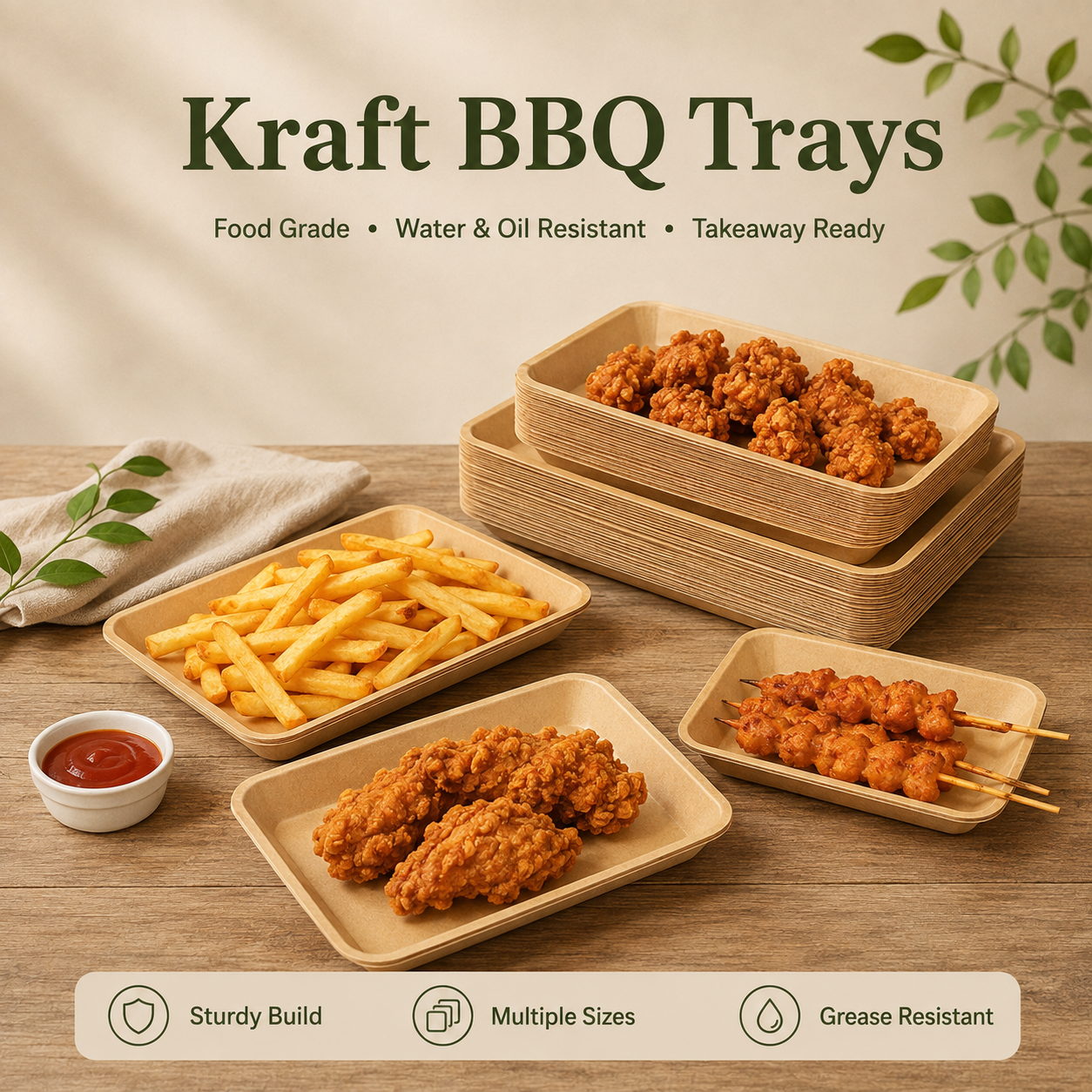 Plate and Tray 08 food packaging product photo