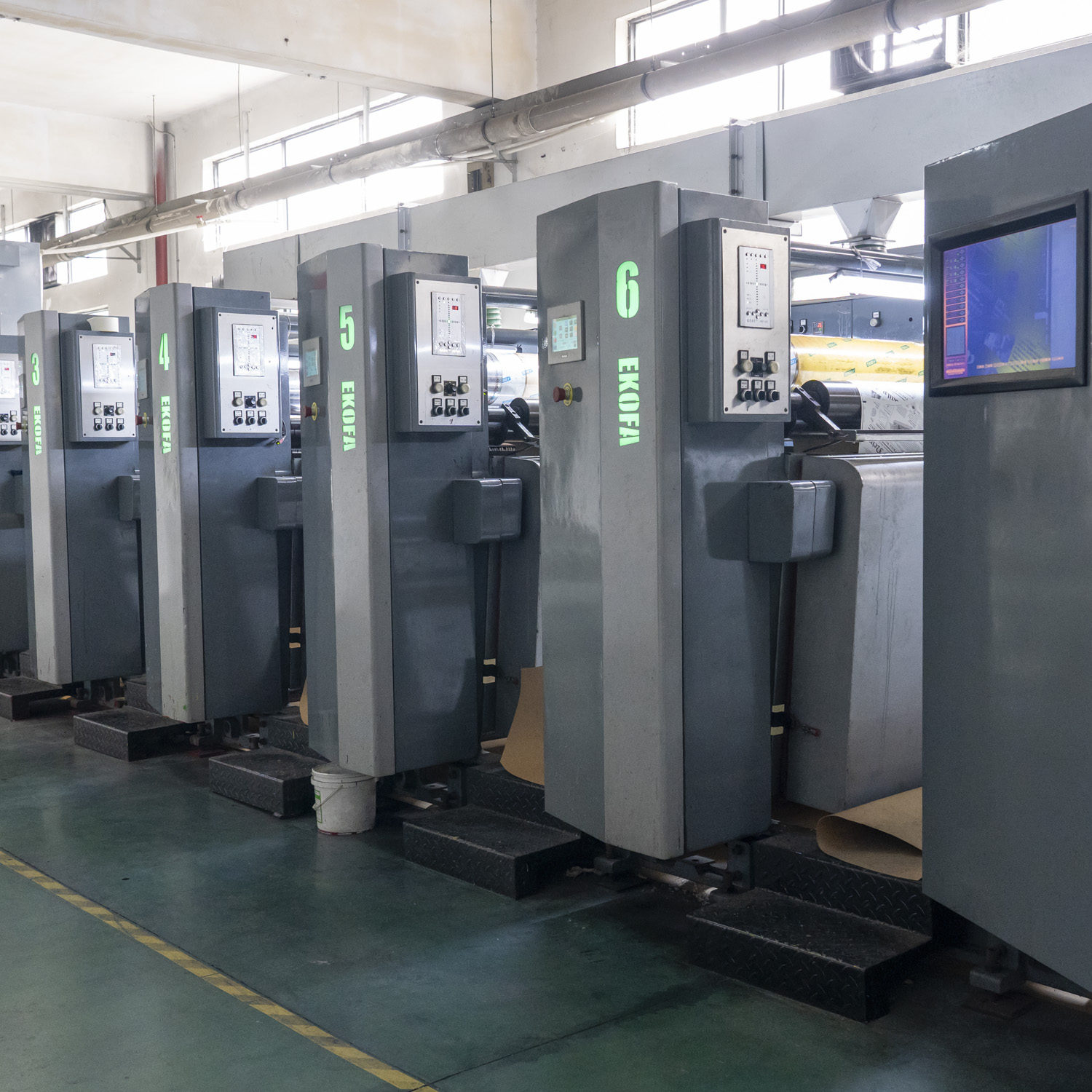 Food packaging production partner flexographic printing line